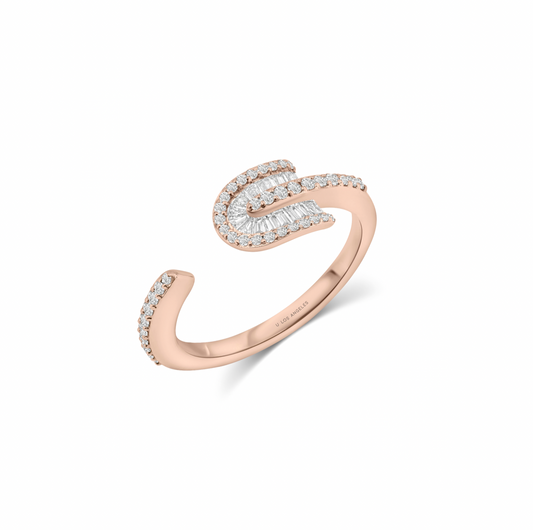 U Solo Baguette Ring
