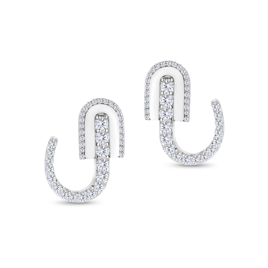 U Huggie Earrings