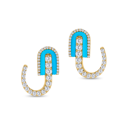 U Huggie Earrings