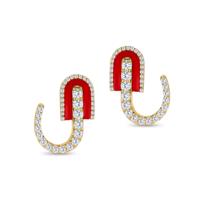 U Huggie Earrings