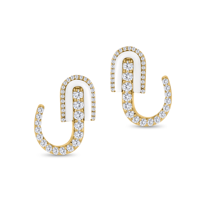 U Huggie Earrings
