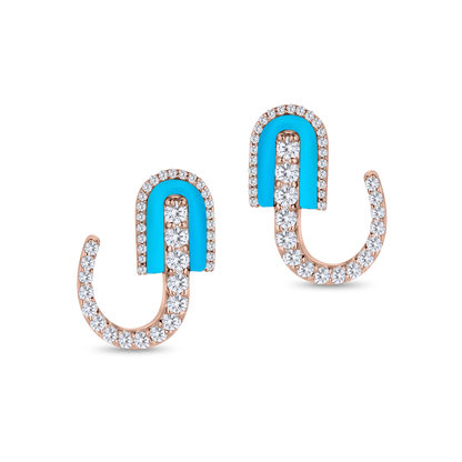 U Huggie Earrings