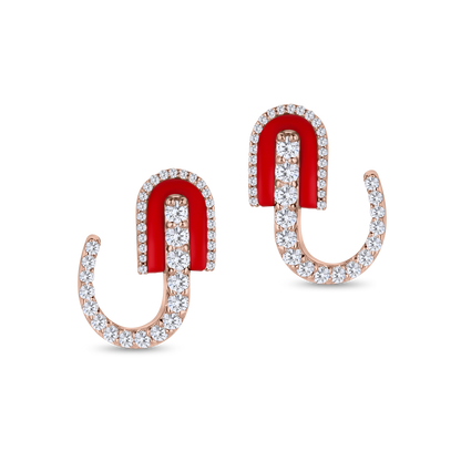 U Huggie Earrings