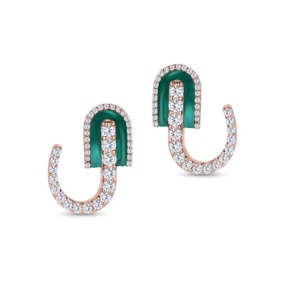 U Huggie Earrings