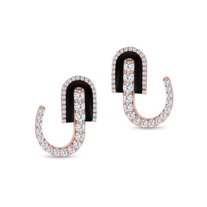 U Huggie Earrings