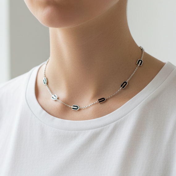 onyx chain necklace