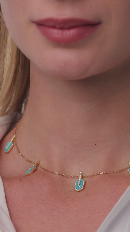 U Stacked Necklace