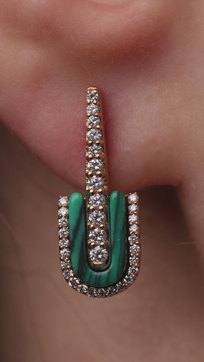 U Drop Earrings