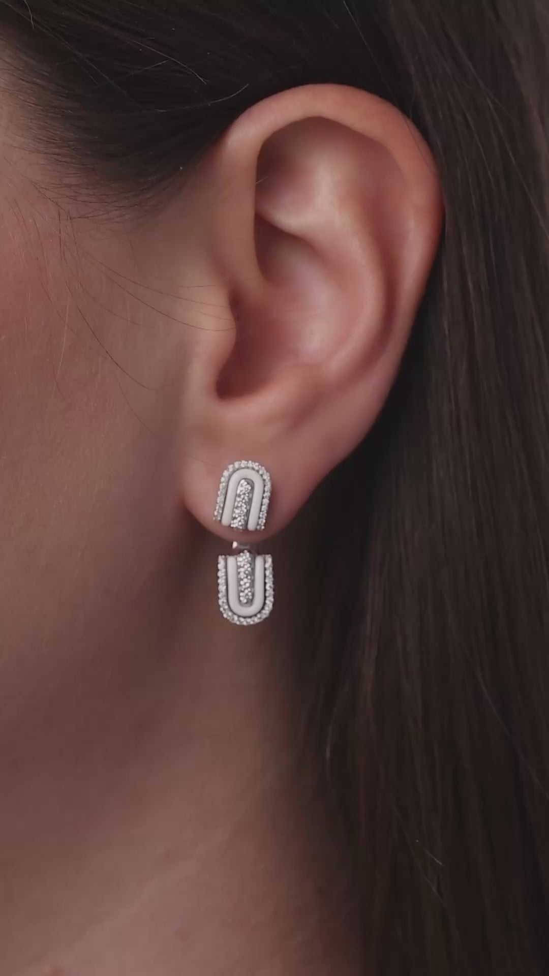U Floating Studs Earrings