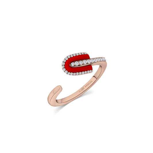 U Solo Twisted Half Ring