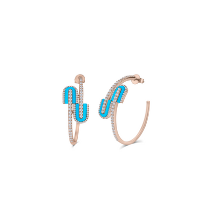 U Hoops Midi Earrings