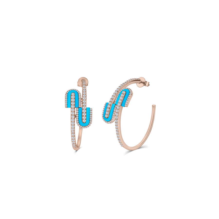 U Hoops Midi Earrings