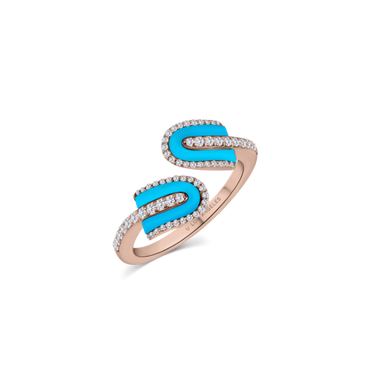 U Duo Twisted Ring
