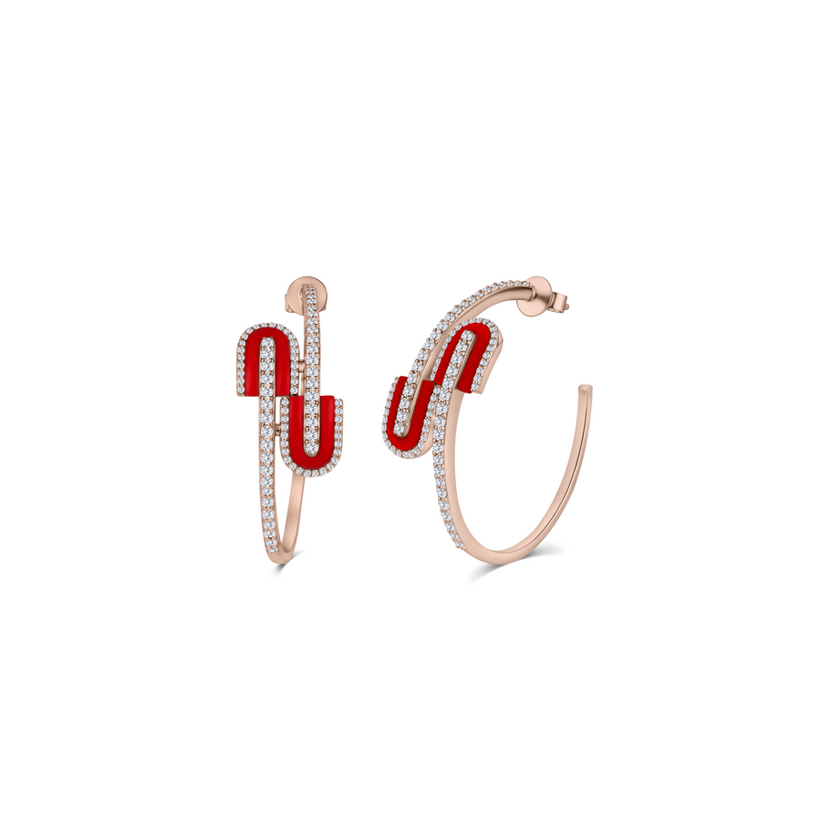 U Hoops Midi Earrings