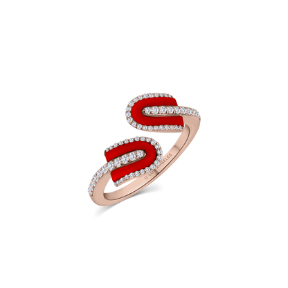 U Duo Twisted Ring