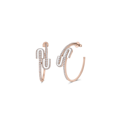 U Hoops Midi Earrings