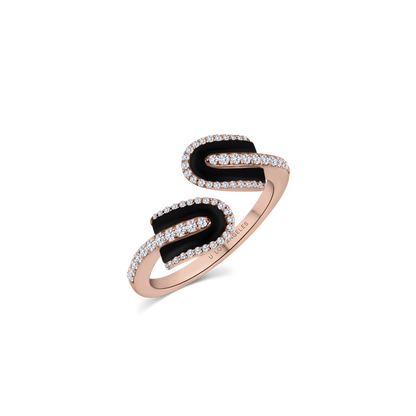 U Duo Twisted Ring