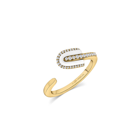 U Solo Twisted Half Ring