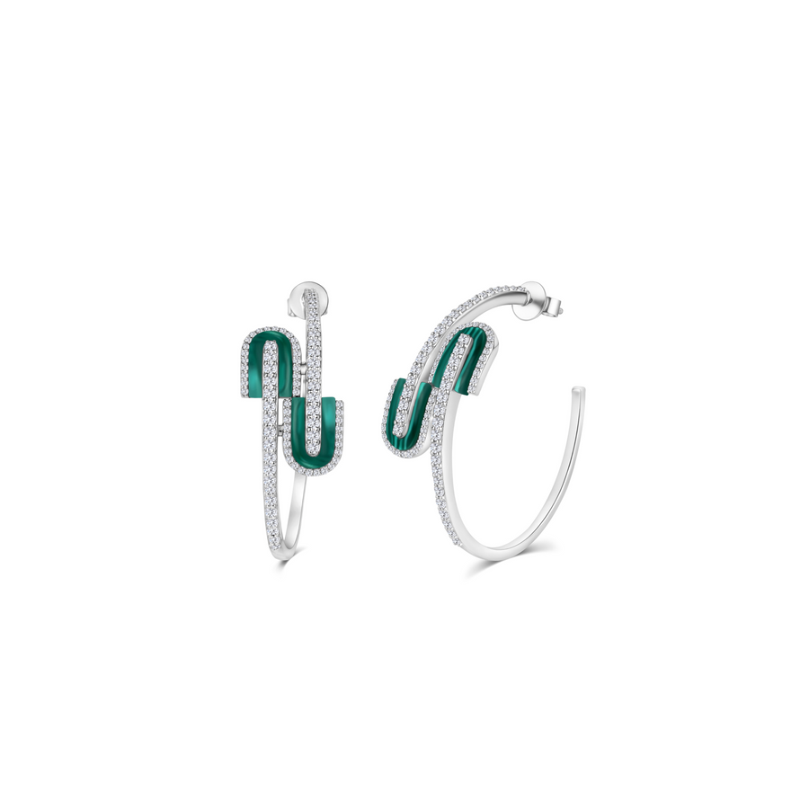 U Hoops Midi Earrings