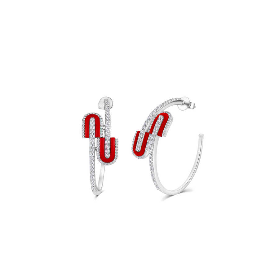U Hoops Midi Earrings