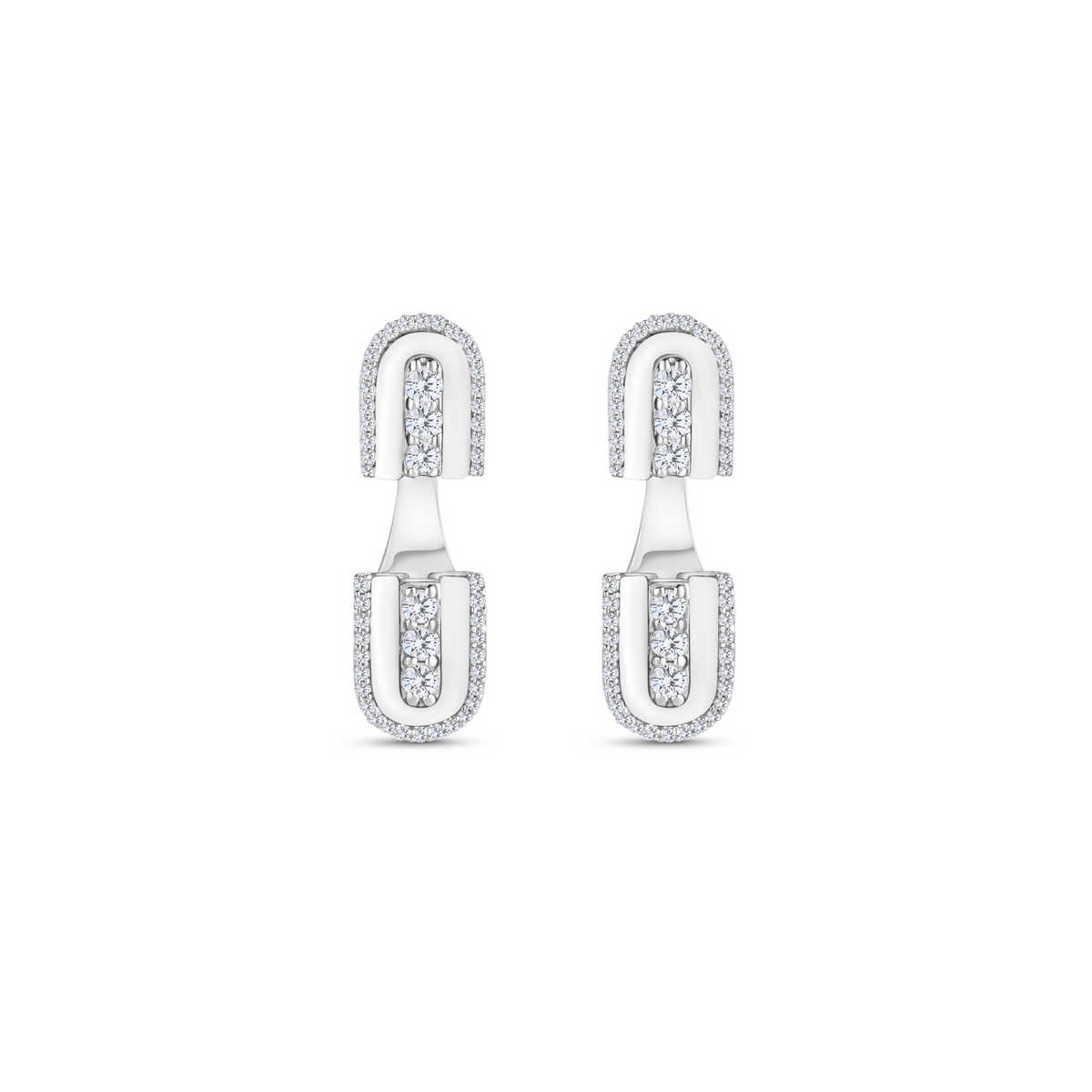 U Floating Studs Earrings