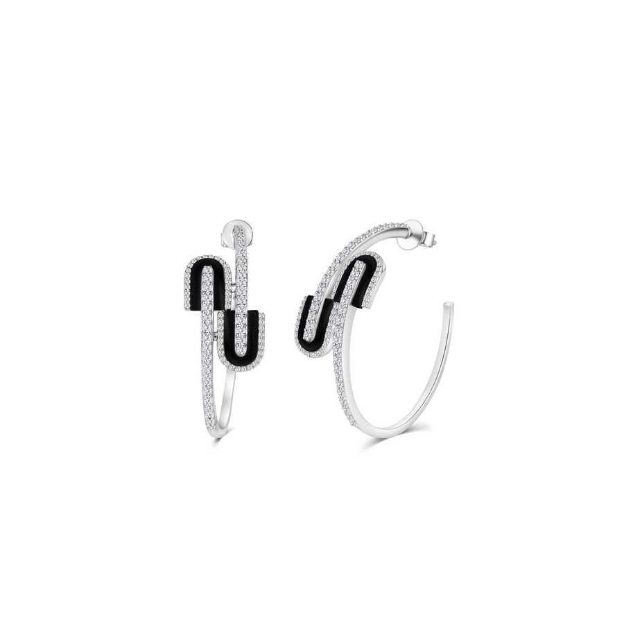 U Hoops Midi Earrings