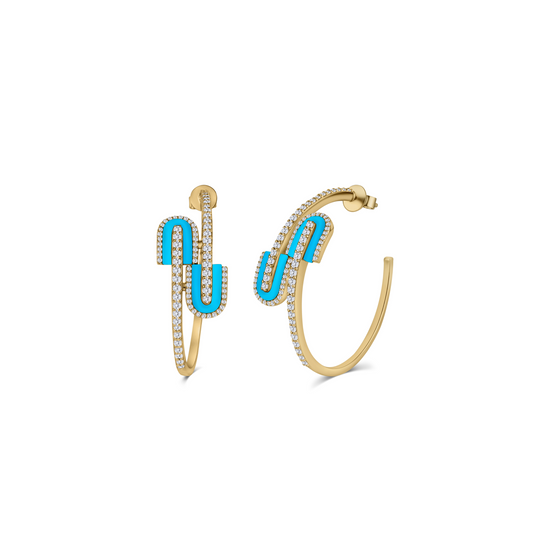 U Hoops Midi Earrings