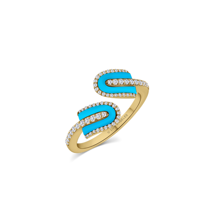 U Duo Twisted Ring