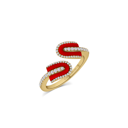 U Duo Twisted Ring