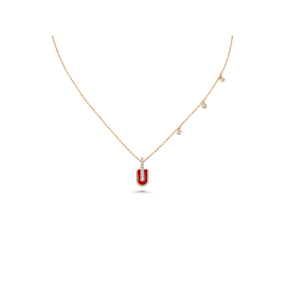 U Solo Necklace With Charms