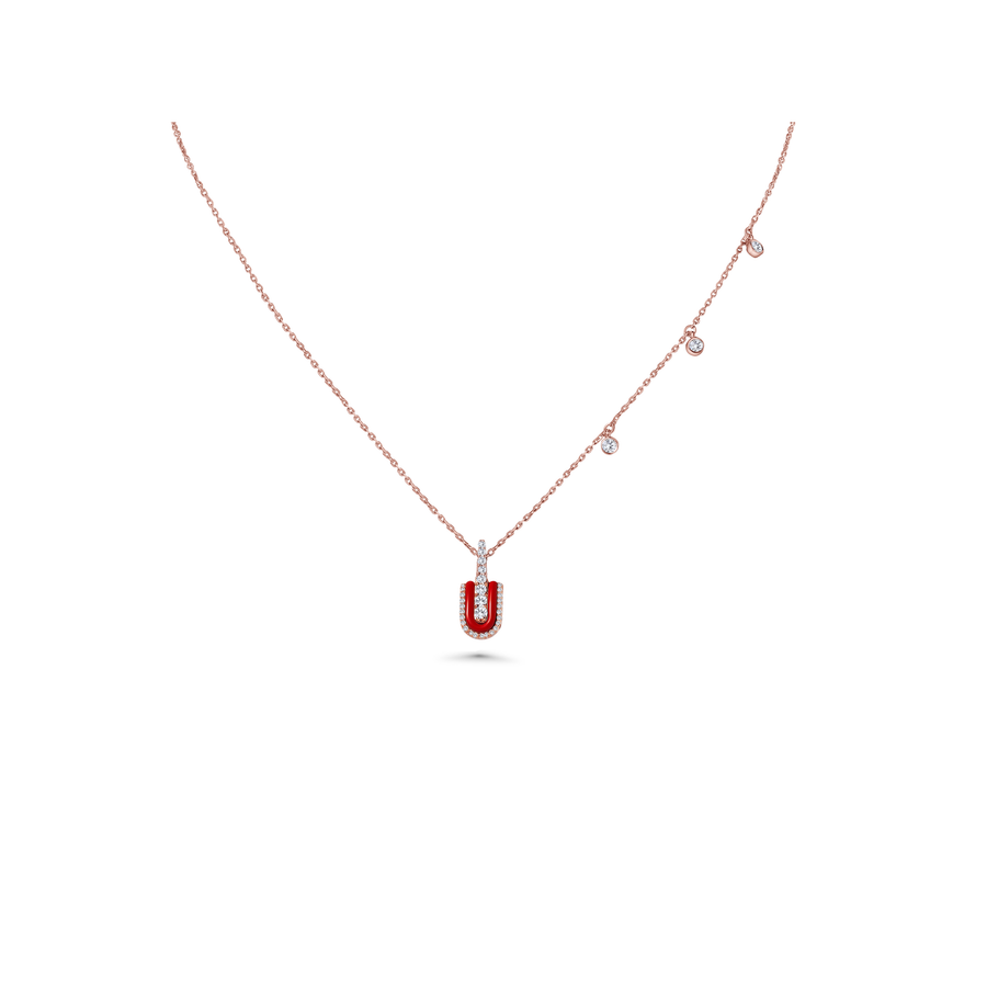 U Solo Necklace With Charms